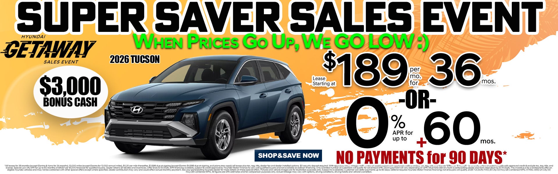 UNBELIEVABLE SAVINGS SALES EVENT