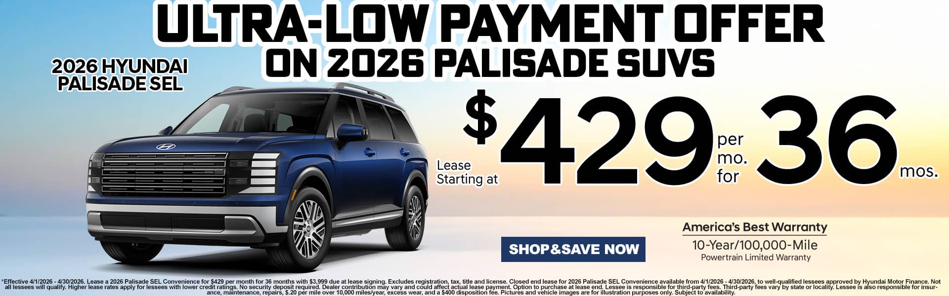PALISADE LEASE