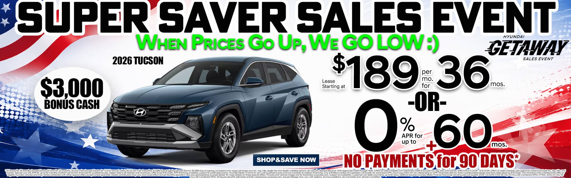 UNBELIEVABLE SAVINGS SALES EVENT