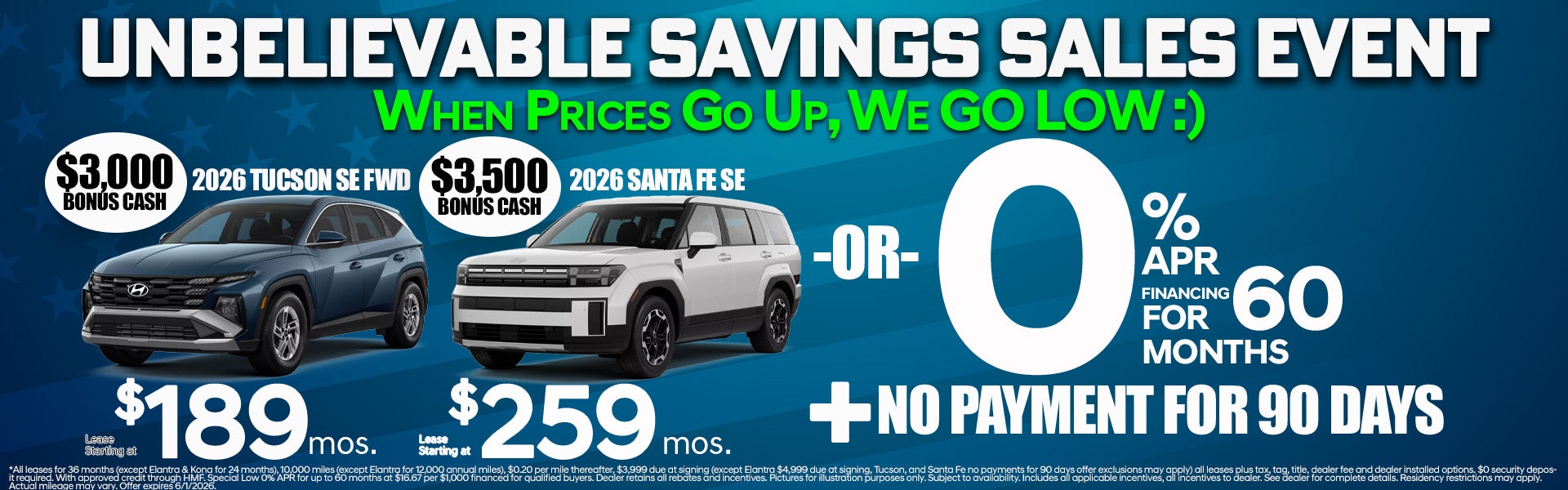 UNBELIEVABLE SAVINGS SALES EVENT